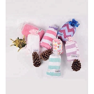 High Quality Stripe Cotton hair towel cap