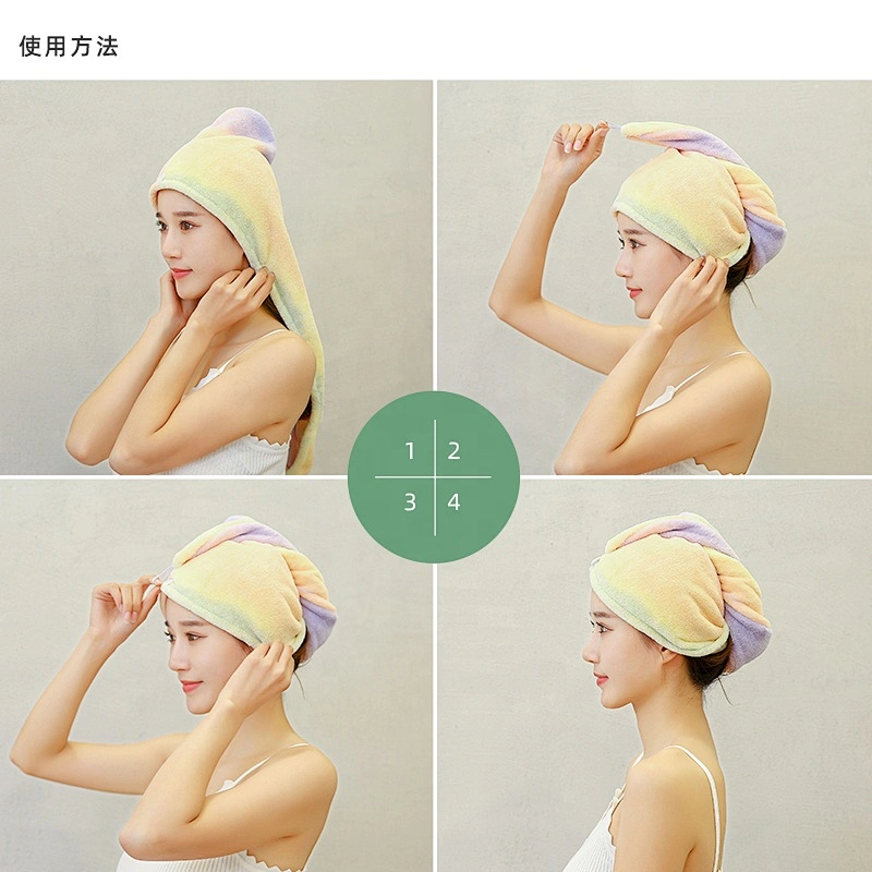 2020 New product colorful pastel quick drying hair towel for women
