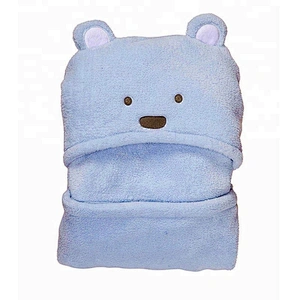 Cute animal microfiber hooded towel custom