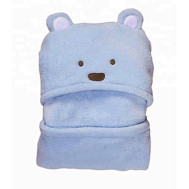 Cute animal microfiber hooded towel custom