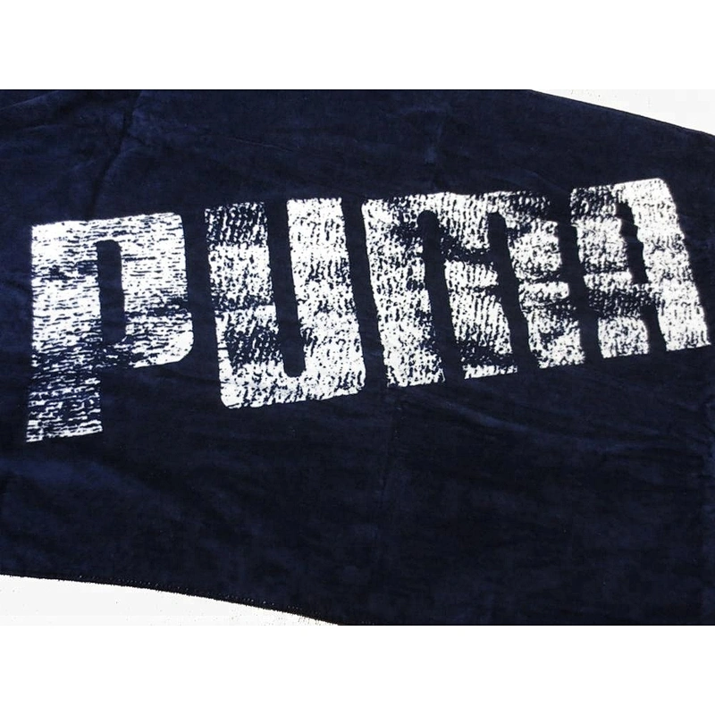 Luxury Customized logo print Black and white beach towels