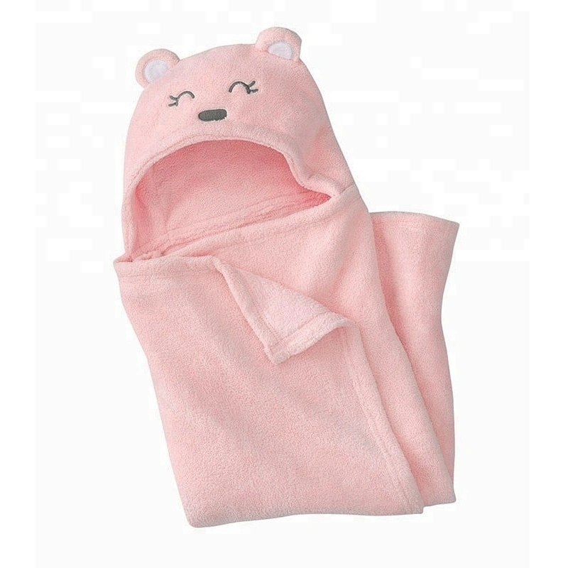 Cute animal microfiber hooded towel custom