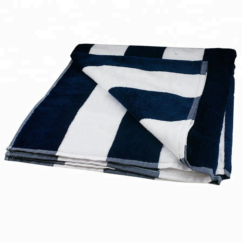 Bright colored Velvet Cotton Cabana Stripe beach towel