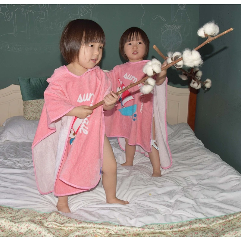 Best towel Manufacturer Custom Printed 100% Cotton Baby towel with hood on sale with factory price