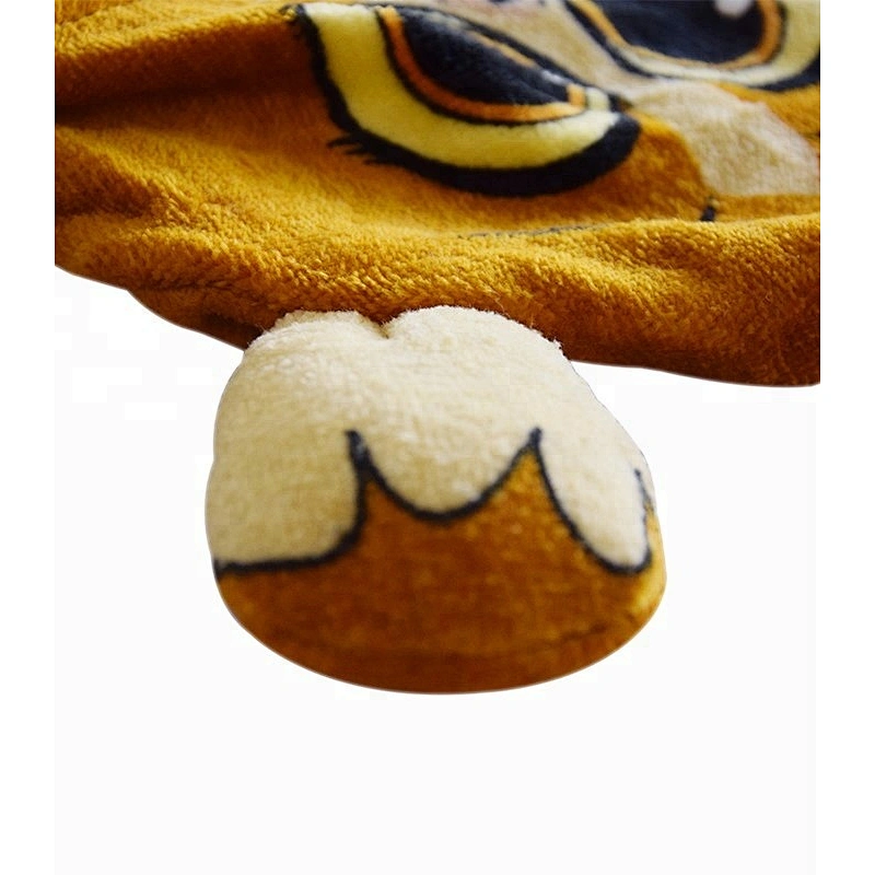 Custom Printed 100% Cotton kids hooded poncho beach towel