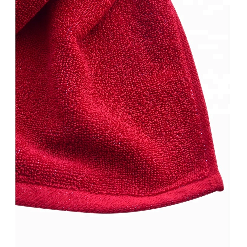Personalized Cotton red logo Woven custom towel sport