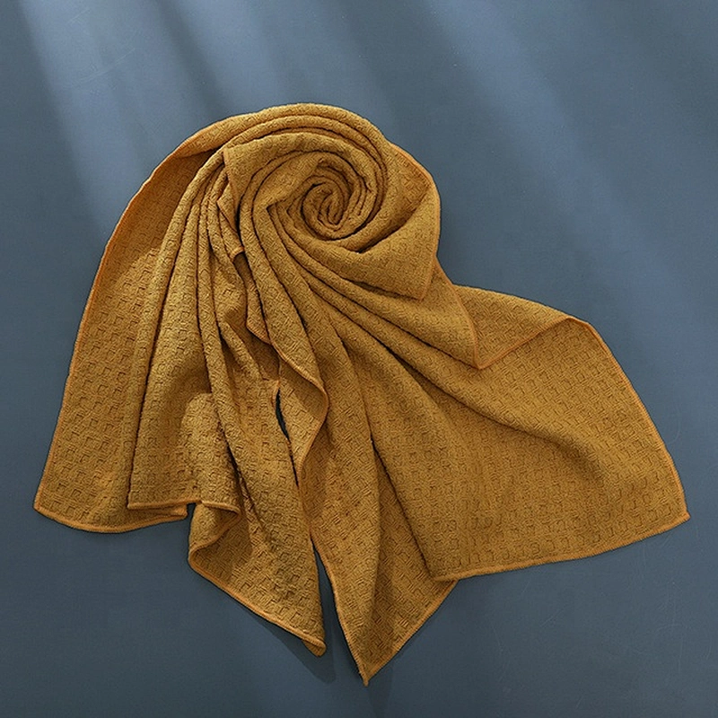 OEM service black hair towel with microfiber material for promotion sales