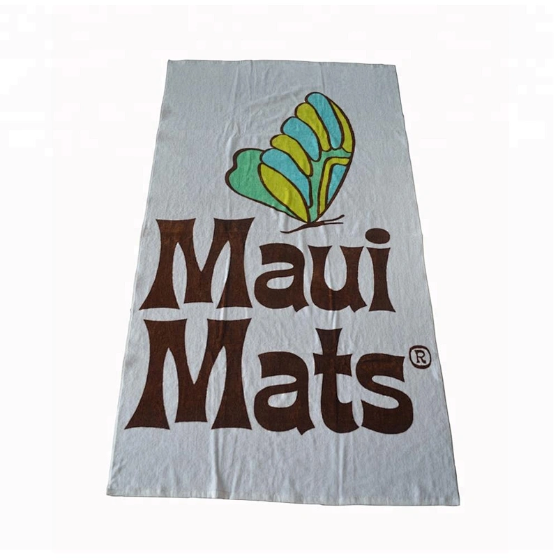Luxury Print Custom promotional white beach towel