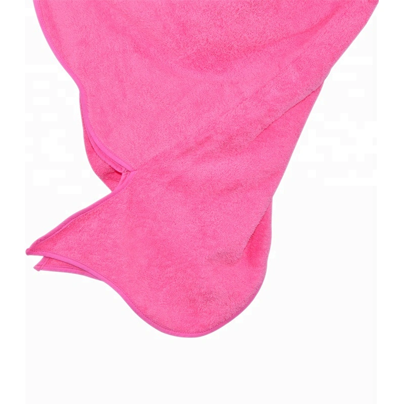 Cute Girls pinky Terry bamboo hooded towel