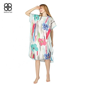 Wholesale unique printed adults microfiber surfing robe bath poncho