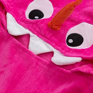 Premium coloful dinosaur pattern hooded towel baby cotton for kids