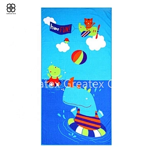 Customized printing patterns high absorbency beach microfiber towel