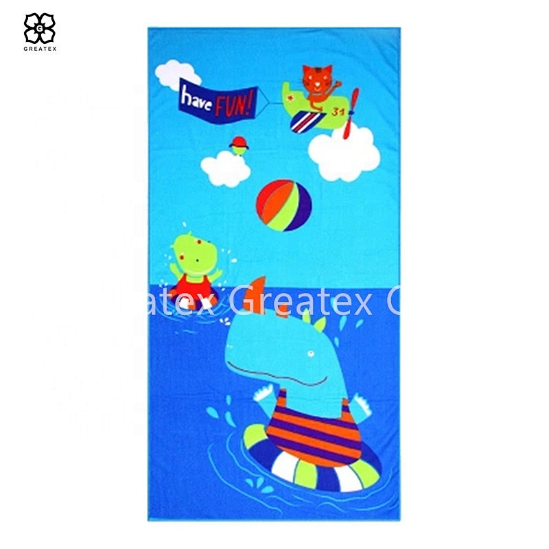 Customized printing patterns high absorbency beach microfiber towel