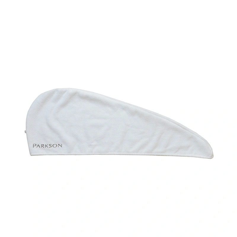 Salon White microfiber hair towel turban