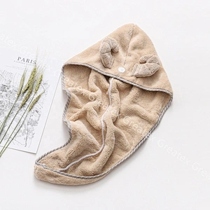 Top quality deluxe animal faces interesting microfibre hair towel