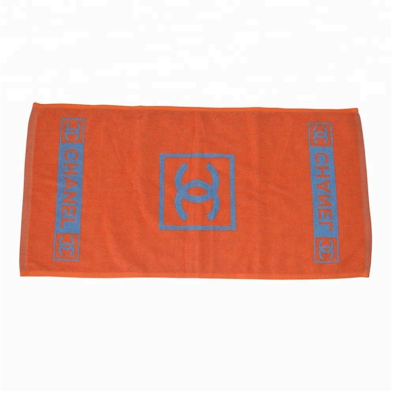 Luxury brand Woven logo cotton custom hand towel