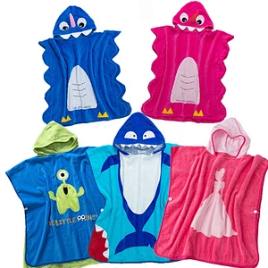 2020 New product  animal designed baby hooded towel poncho for beach
