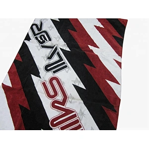 Promotional Custom popular monogrammed Printed brand bath towel