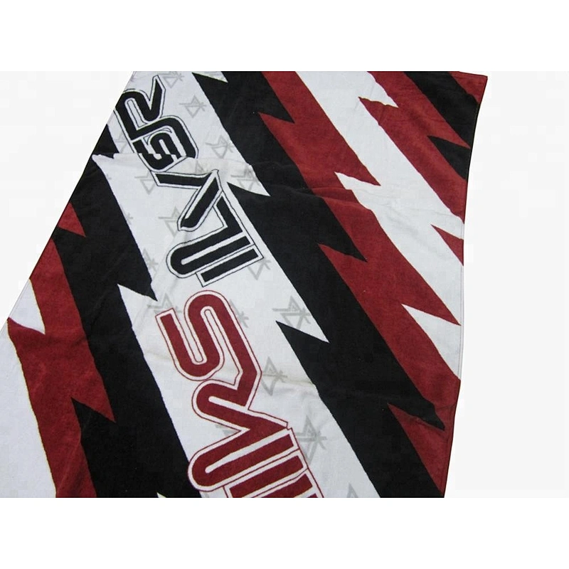Promotional Custom popular monogrammed Printed brand bath towel