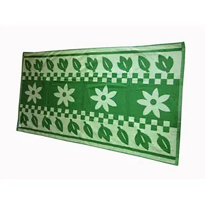 Wholesale Summer 100% cotton green  beach towel with cheap price for sale