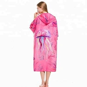 Quick dry Microfiber Poncho Changing robe