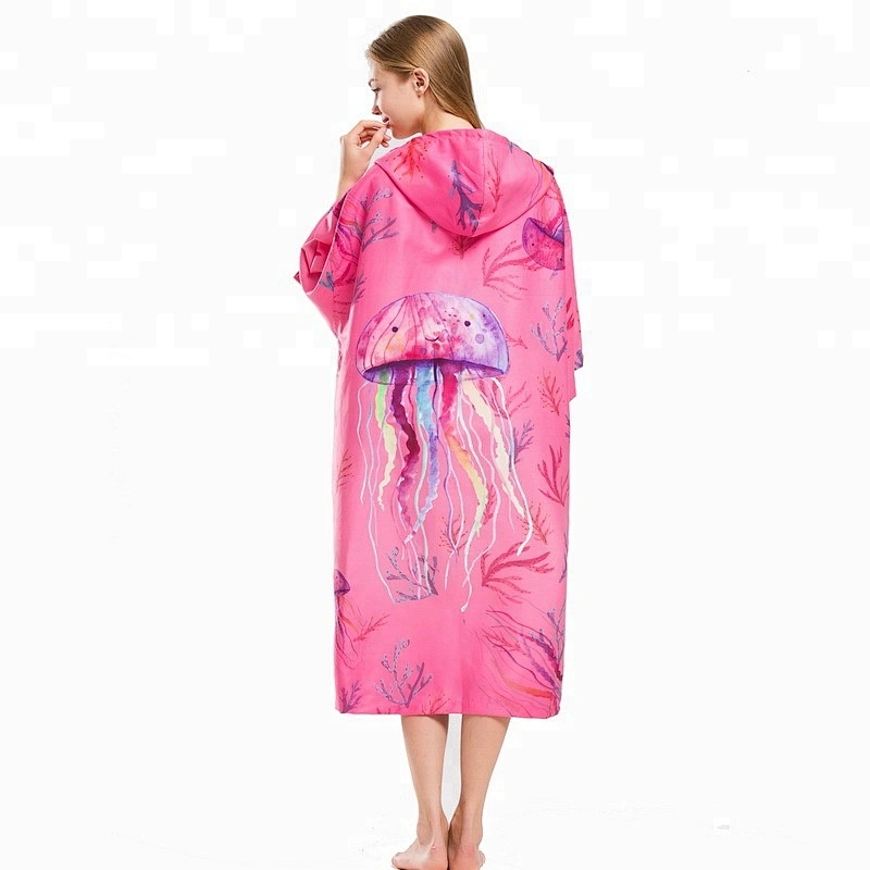 Quick dry Microfiber Poncho Changing robe