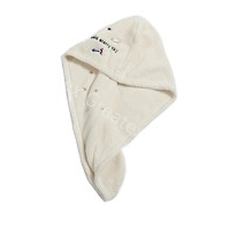 Popular high quality embroidery quick-dry turban hair towel custom
