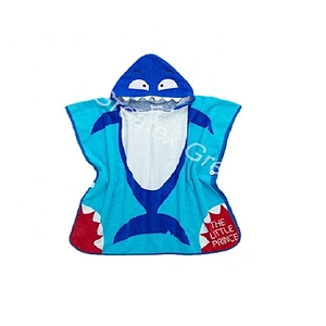2020 New product  animal designed baby hooded towel poncho for beach