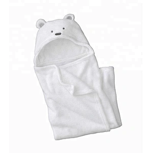 Cute animal microfiber hooded towel custom