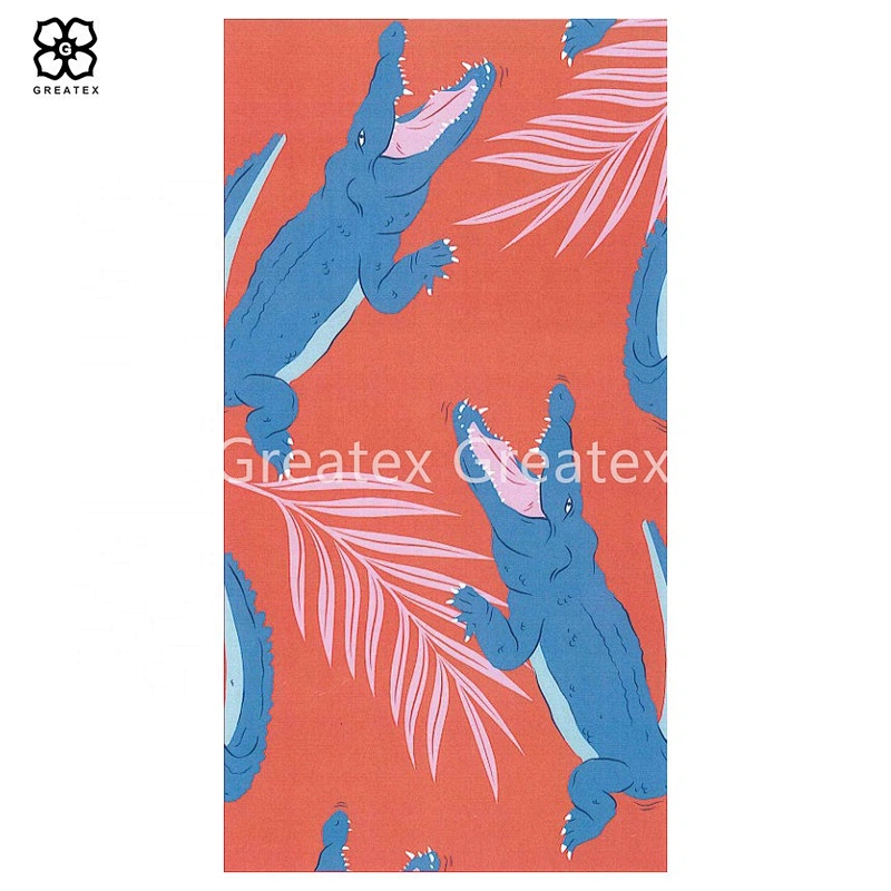 Customized printing patterns high absorbency beach microfiber towel