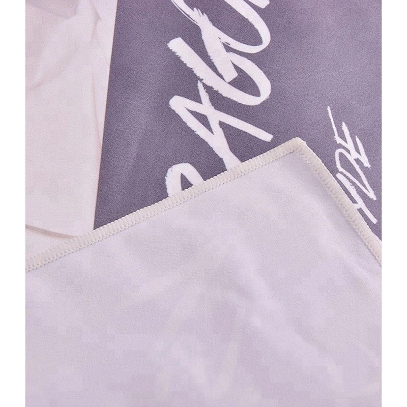 Custom print 100 polyester suede microfiber towel