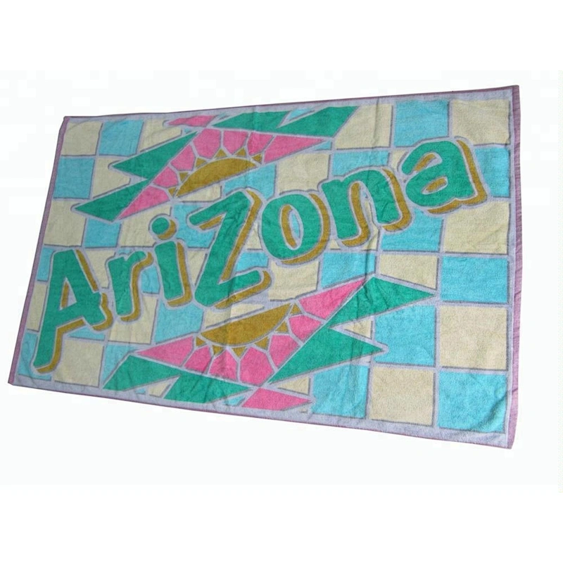 Big Custom Brand Double sided printing cotton beach towel