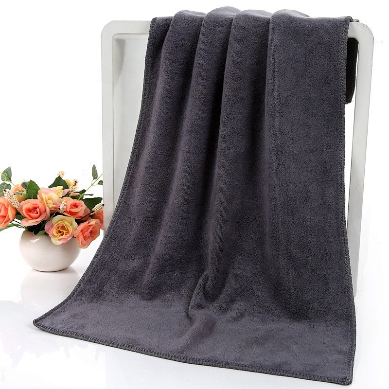 Super softness Solid color microfiber towel fabric with 420gsm for car wash