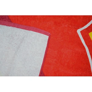 Wholesale Custom Screen printed FC Beach football towel for beach