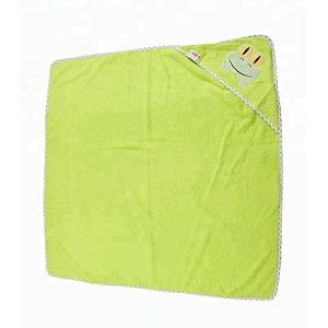 Cute Cartoon Terry cloth Poncho Frog Hooded towels for baby