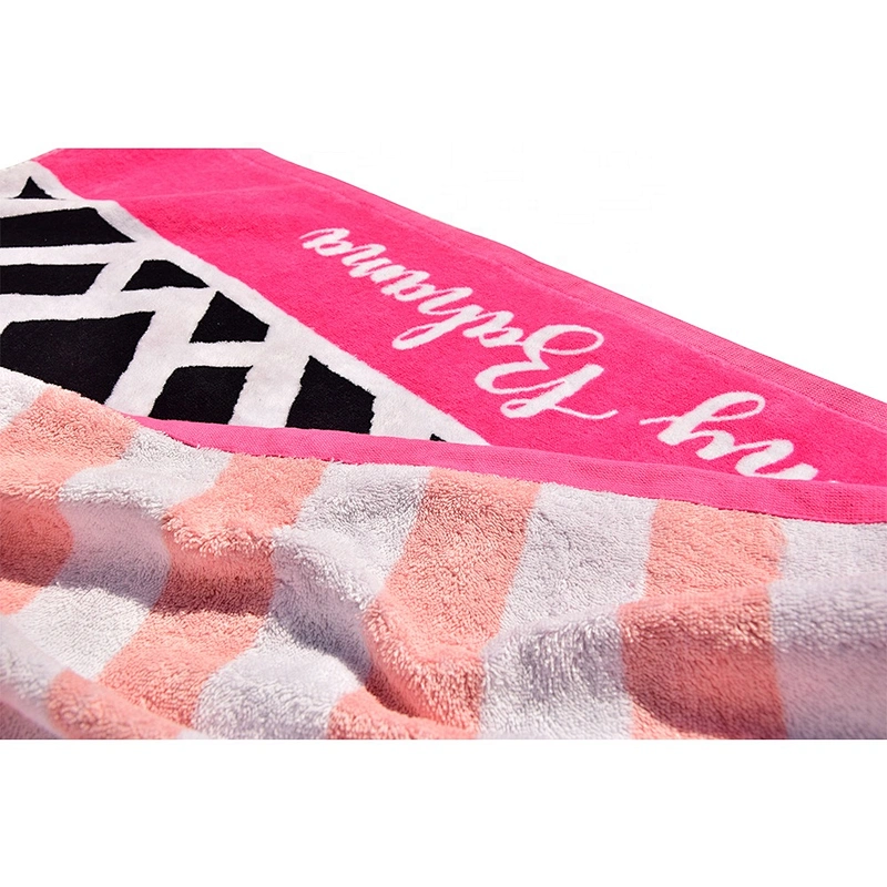 High Quality Custom Colorful Adult Beach Towels with 100% Cotton