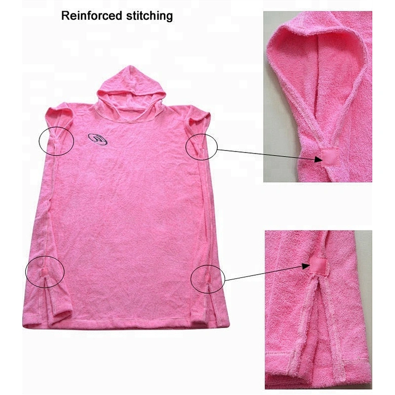 Terry Towelling Cotton Hooded kids poncho