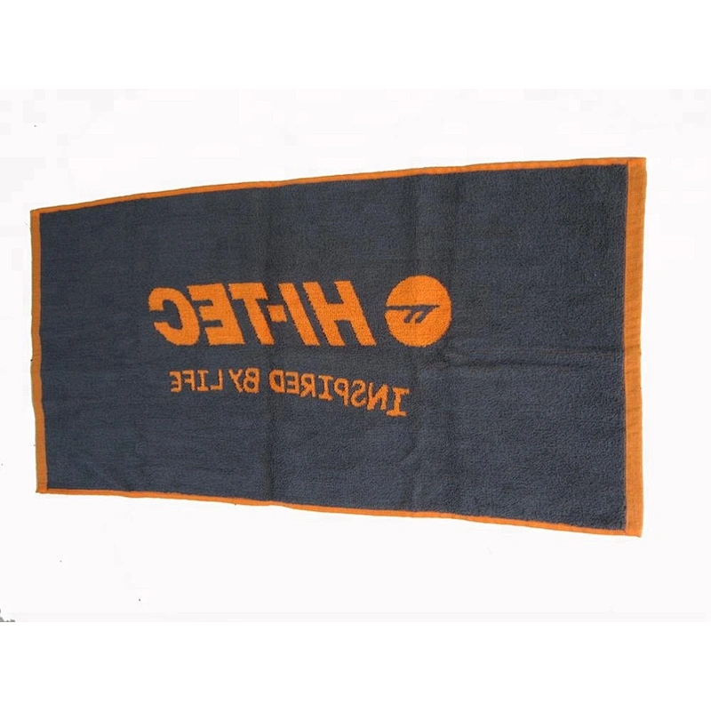 High quality Gym Logo jacquard sport towel cotton