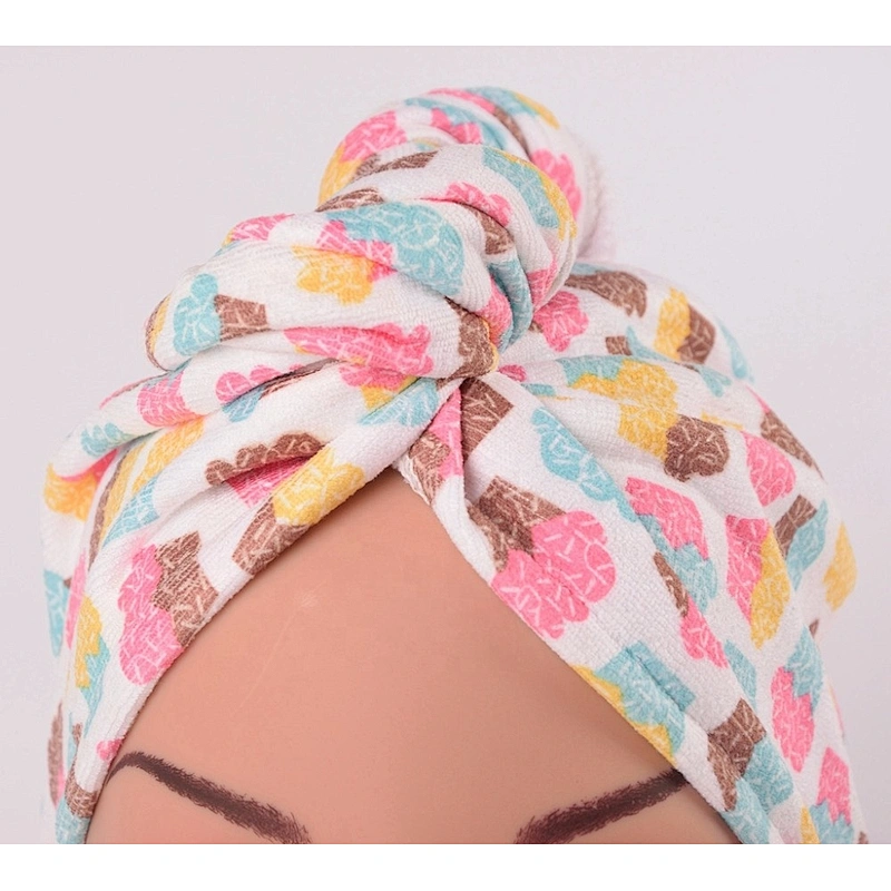 Super Lightweight Printed Microfiber Hair Turban