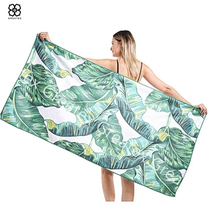 Best selling top quality custom design printing microfiber beach towel