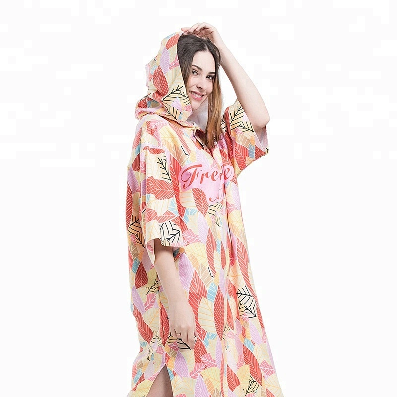 Hooded Beach surf Custom designed lady poncho