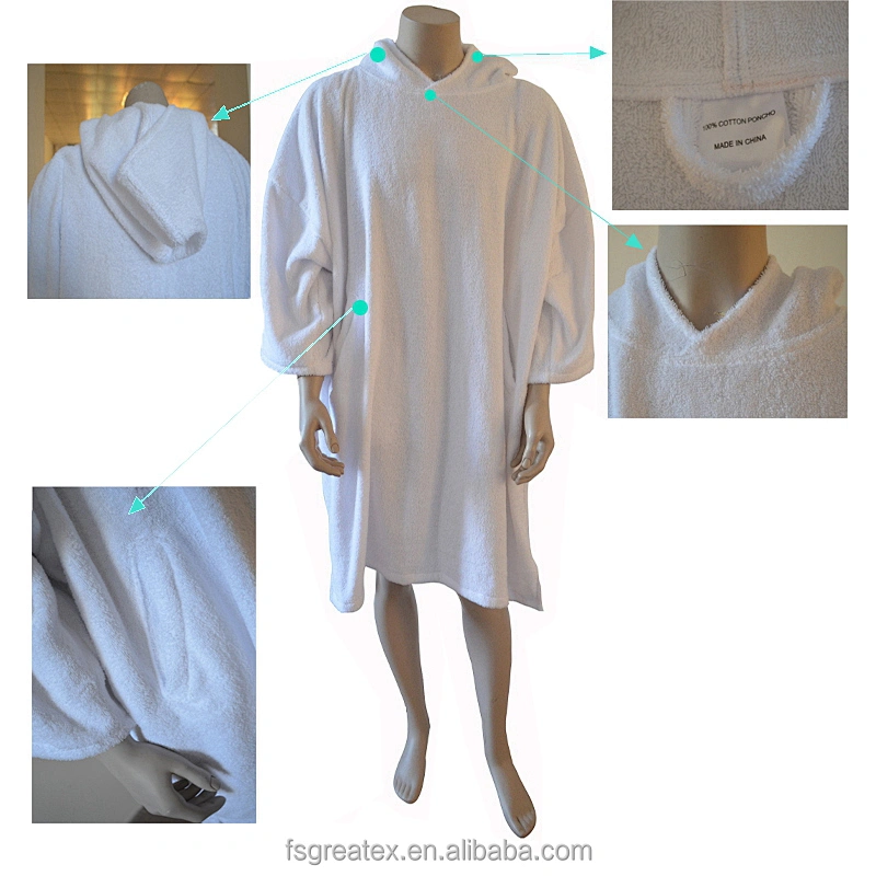 Changing Wholesale hooded poncho towel adult