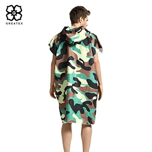 Inexpensive microfiber poncho beach hooded towels for adults