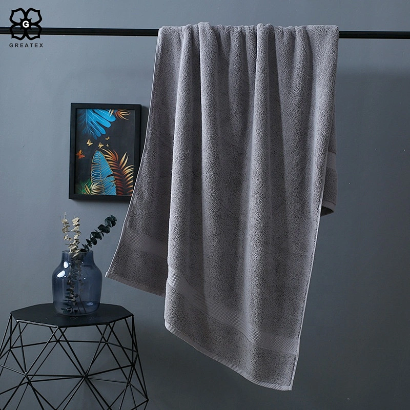 High quality hot selling plain dyed cotton shower bath towel