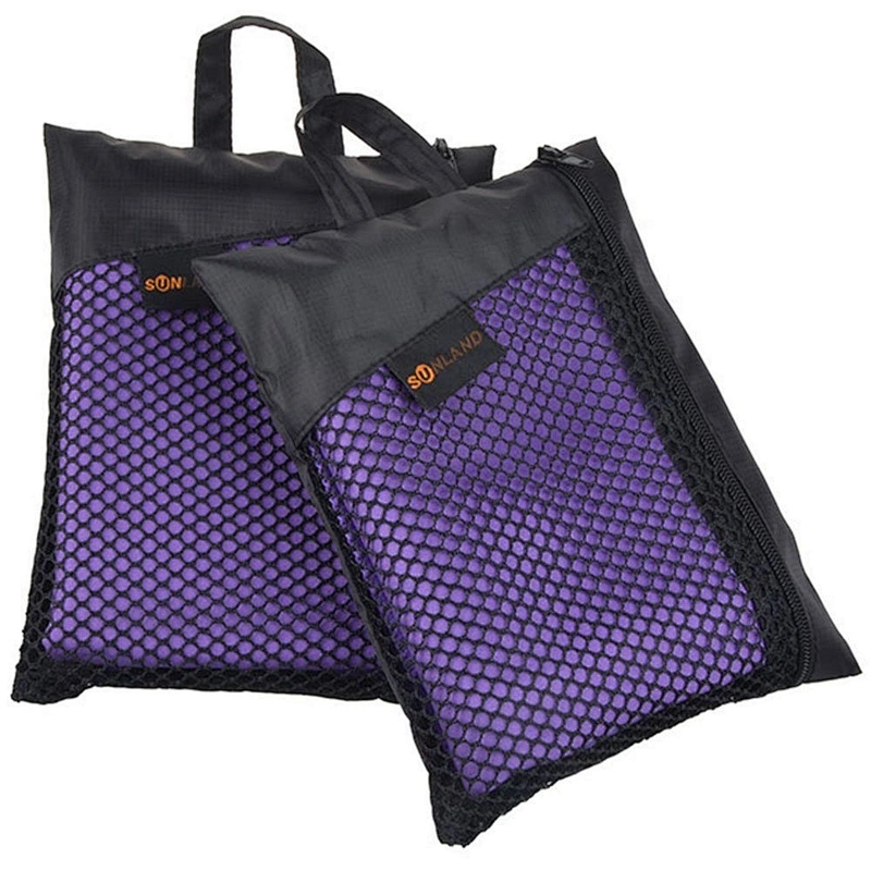 Outdoor Solid color microfiber suede quick dry sport towel
