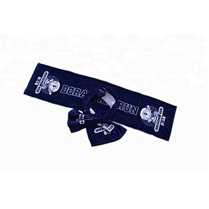 Cotton cooling neck wrap custom made slogan towel