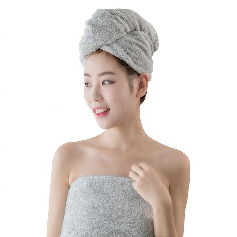 Hot-selling quick dry towels microfiber hair with wrap for salon and spa