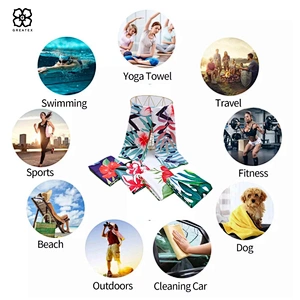 2020 hot selling rectangular seaside holiday microfiber beach towel with custom logo