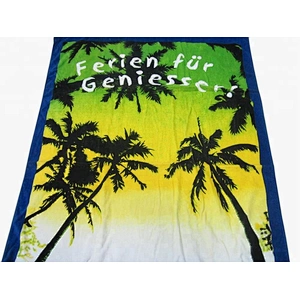 Large Hawaii palm tree Printed towel for beach