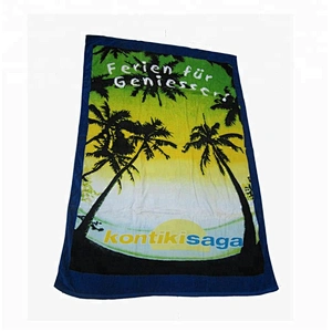 Large Hawaii palm tree Printed towel for beach
